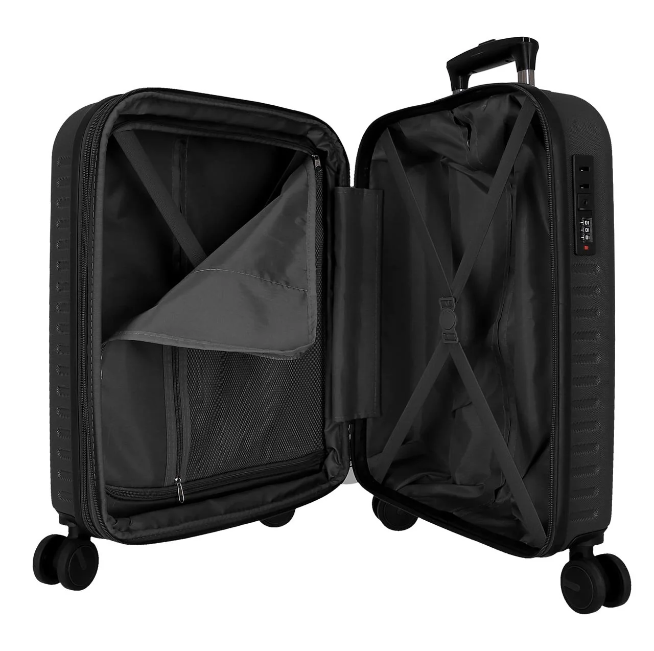 7568641 TROLLEY ABS 55CM. C/EXP. 4R. PJL MONTANA NEGRO - Image 3