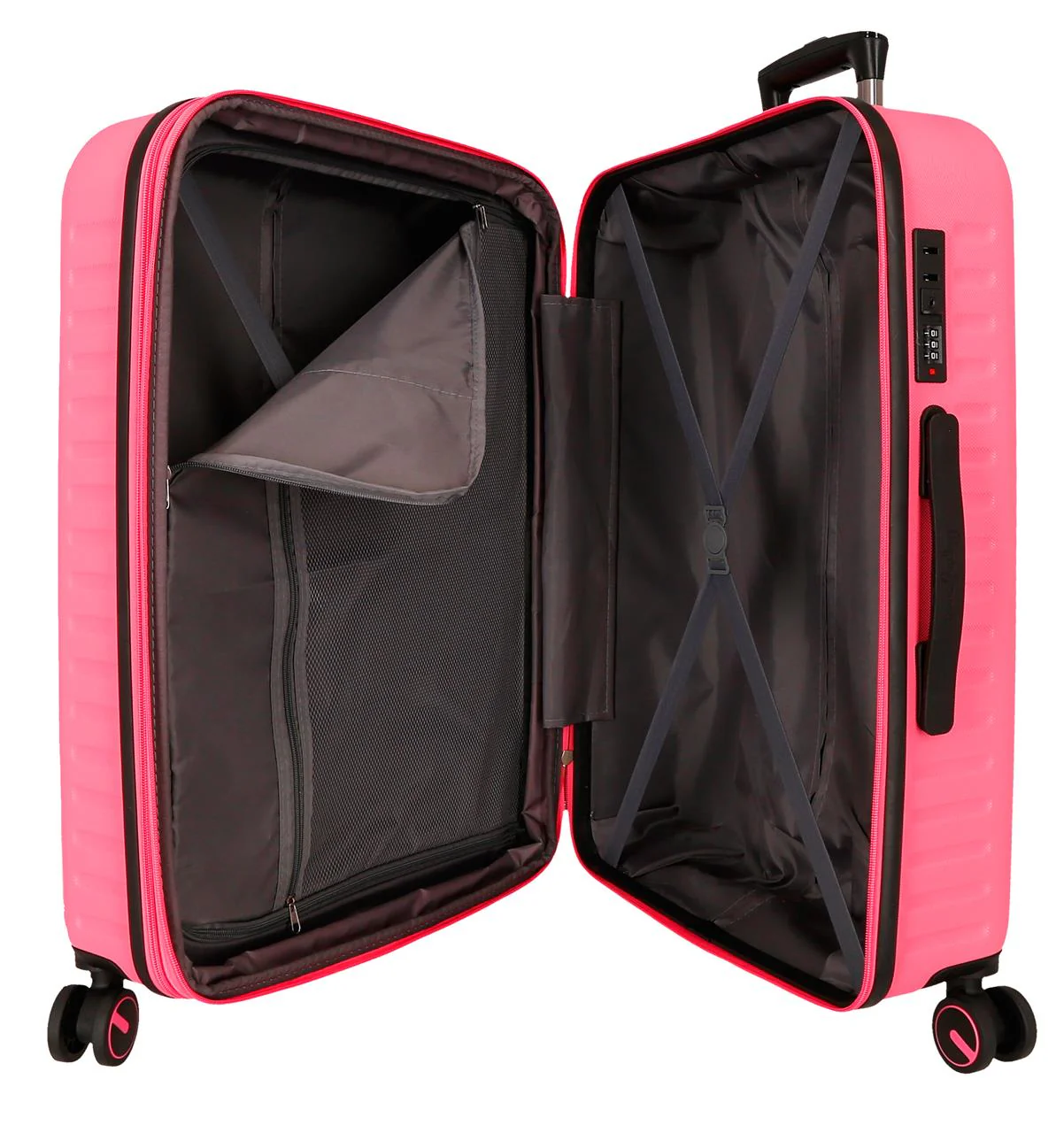 7568848 TROLLEY ABS 68CM. C/EXP. 4R. PJL MONTANA FUCSIA - Image 6