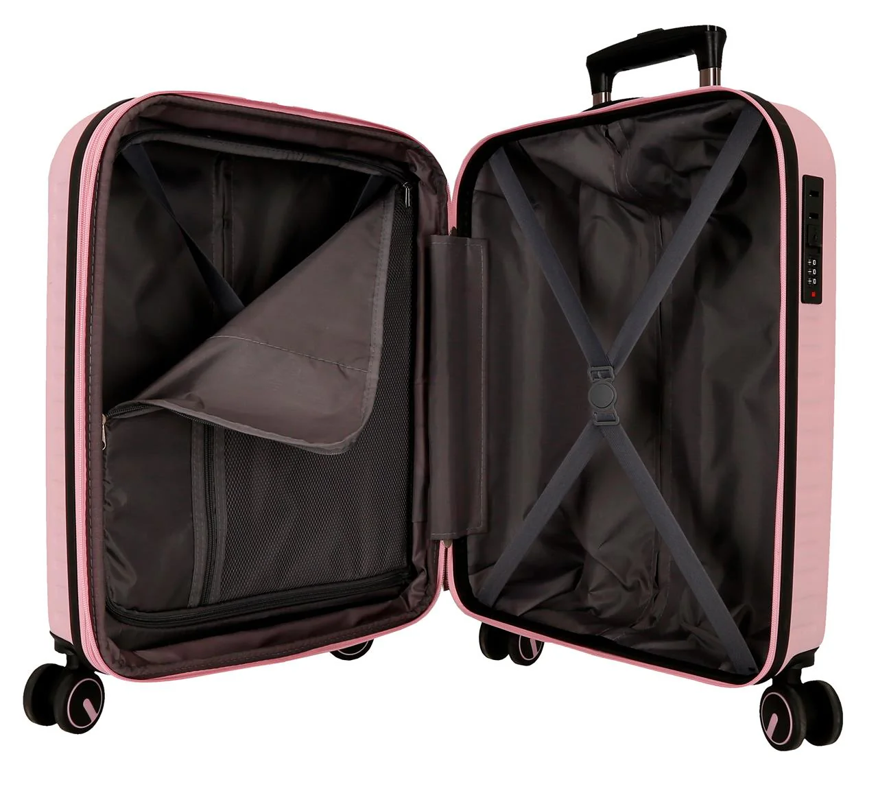 7569149 TROLLEY ABS 55CM. 4R. PJL MONTANA ROSA CLARO - Image 6