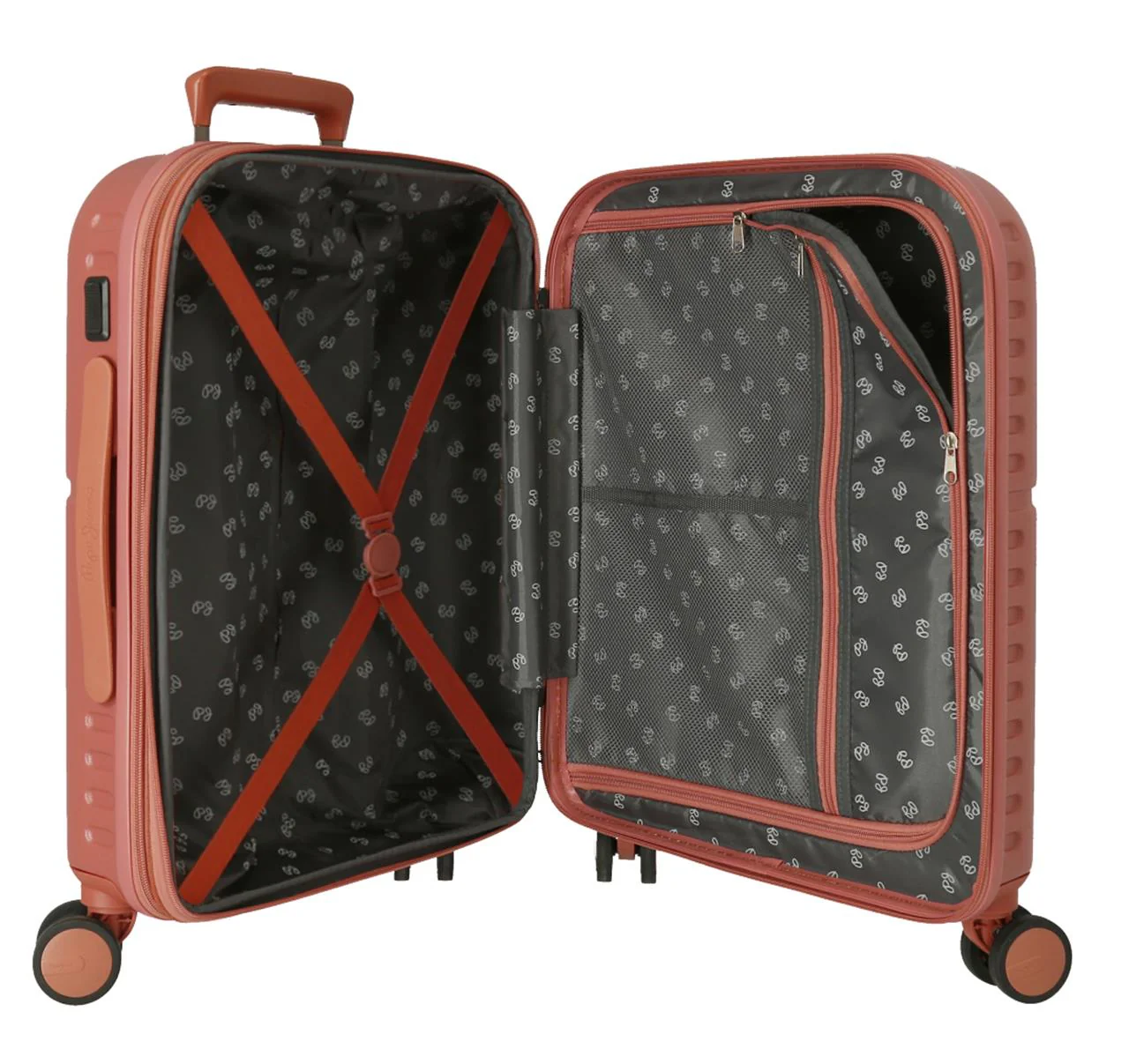 7688626 TROLLEY ABS 55CM. C/EXP. 4R. PJL HIGHLIGHT TERRACOTA - Image 3