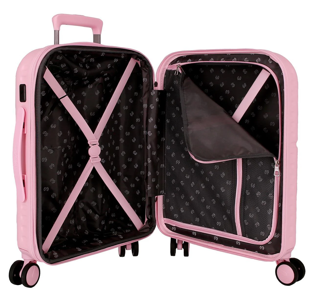 768862C TROLLEY ABS 55CM. C/EXP. 4R. PJL HIGHLIGHT ROSA CLAR - Image 2