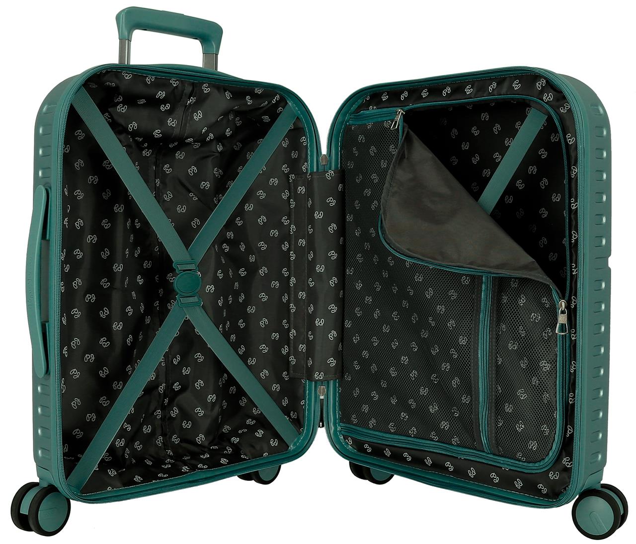 768912B TROLLEY ABS 55CM. 4R. PJL HIGHLIGHT TURQUESA - Image 3