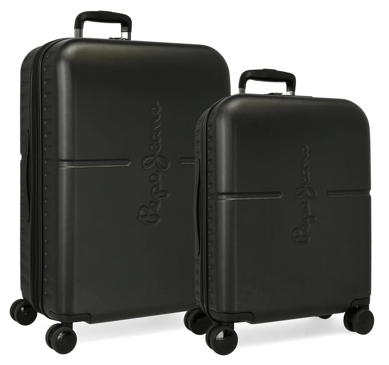 7689521 SET/2 TROLLEY ABS 55-70CM. 4R. PJL HIGHLIGHT NEGRO