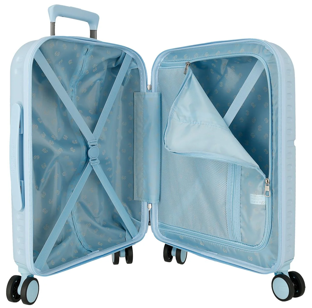 7699534 SET/2 TROLLEY ABS 55-70CM. 4R. PJL ACCENT AZUL CLARO - Image 4