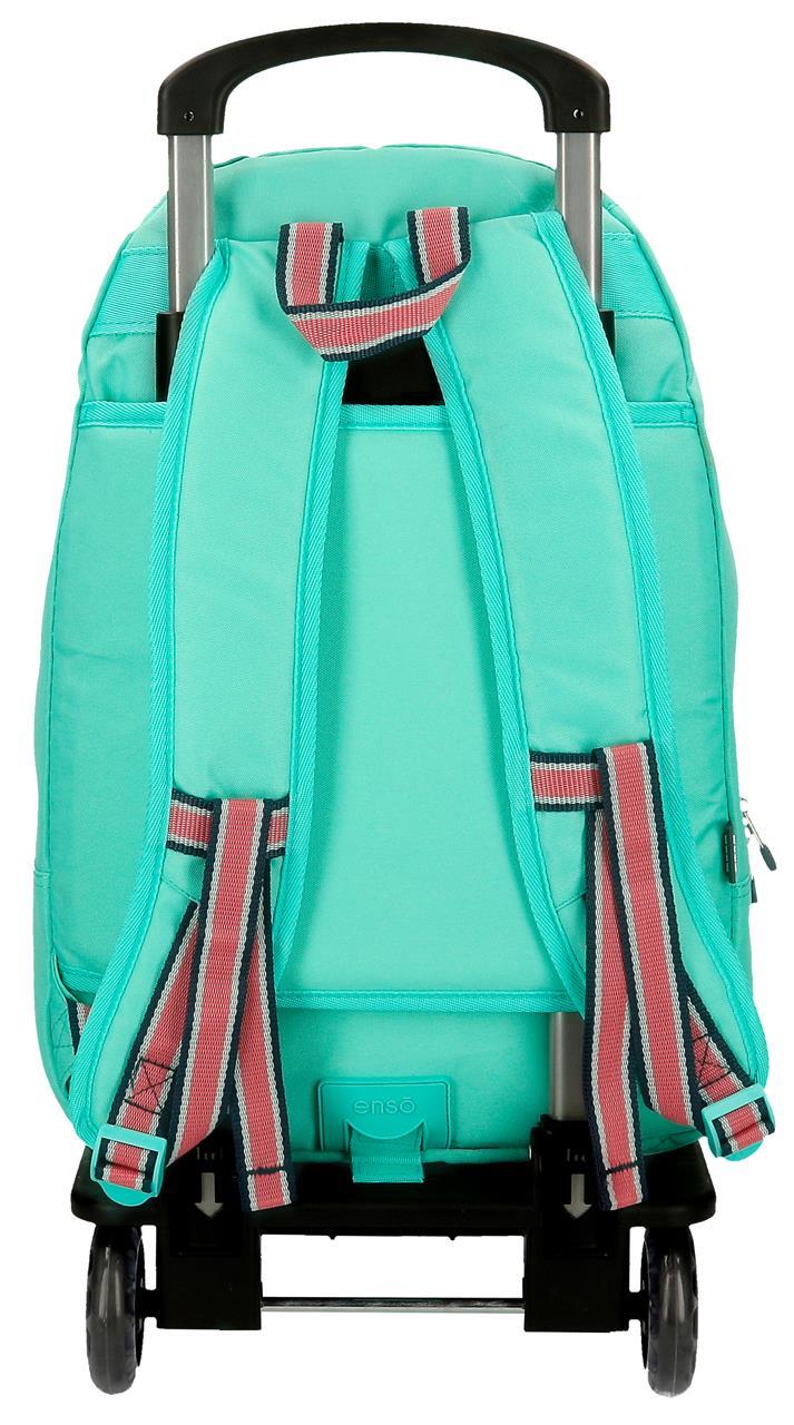 92423N4 * MOCHILA ADAP.46 CM C/CARRO ENSO BASIC TURQUESA - Image 4
