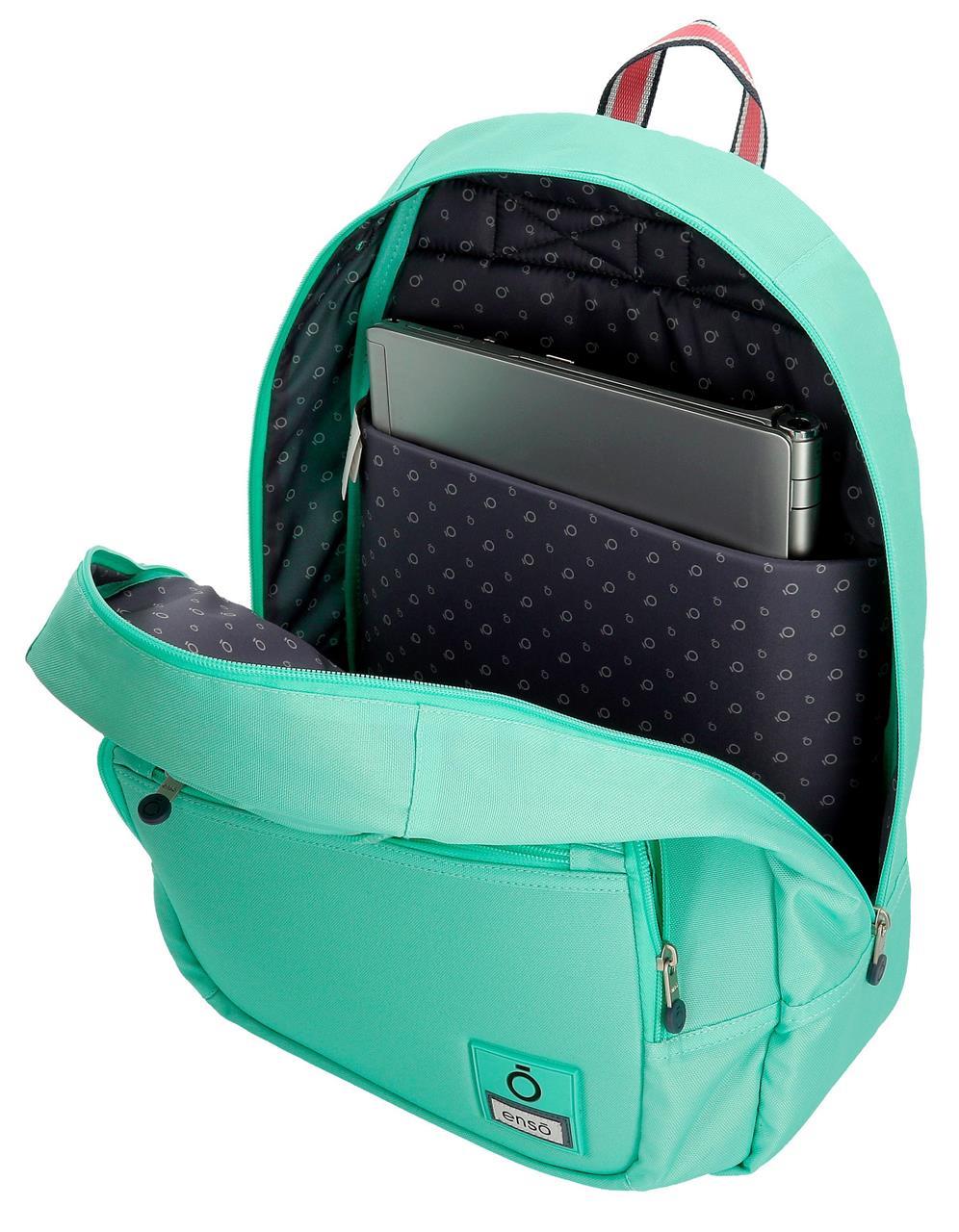 92423N4 * MOCHILA ADAP.46 CM C/CARRO ENSO BASIC TURQUESA - Image 6