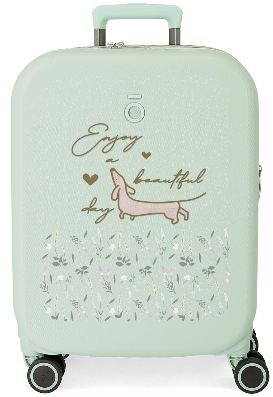 9519124 TROLLEY ABS 55CM. 4R. ENSO BEAUTIFUL DAY VERDE MENTA