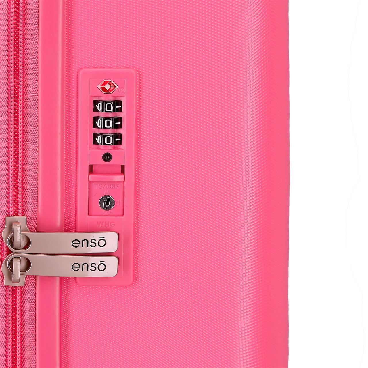 9629125 TROLLEY ABS 55CM. 4R. ENSO FUCSIA - Image 7