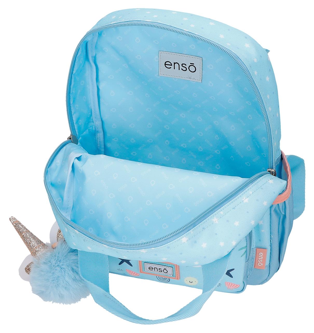 96322T2 MOCHILA ADAP. 28CM. C/CARRO. ENSO MAGIC SUMMER AZUL - Image 2