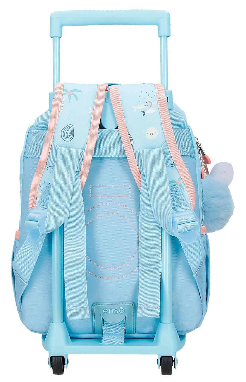 96322T2 MOCHILA ADAP. 28CM. C/CARRO. ENSO MAGIC SUMMER AZUL - Image 3