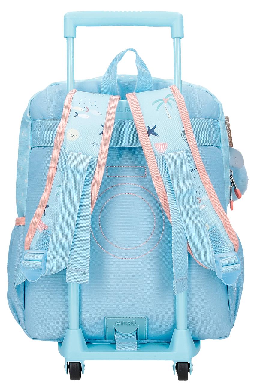96323T2 MOCHILA ADAP. 32CM. C/CARRO. ENSO MAGIC SUMMER AZUL - Image 3