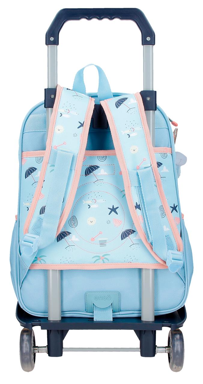 96324T2 MOCHILA ADAP. 38CM. C/CARRO. ENSO MAGIC SUMMER AZUL - Image 3