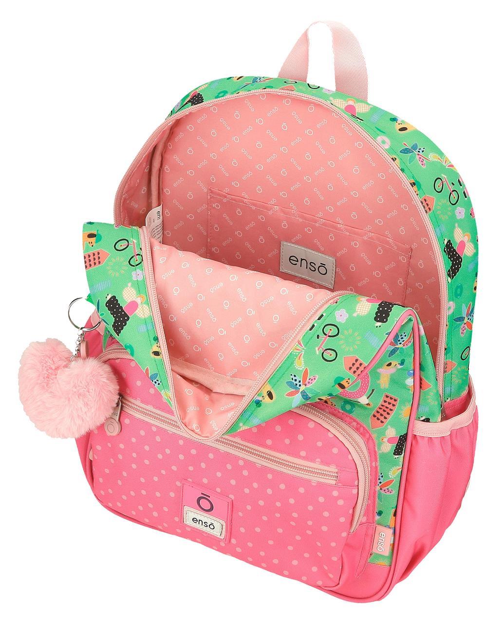 96624T1 MOCHILA ADAP. 38CM. C/CARRO. ENSO GARDEN PARTY - Image 8