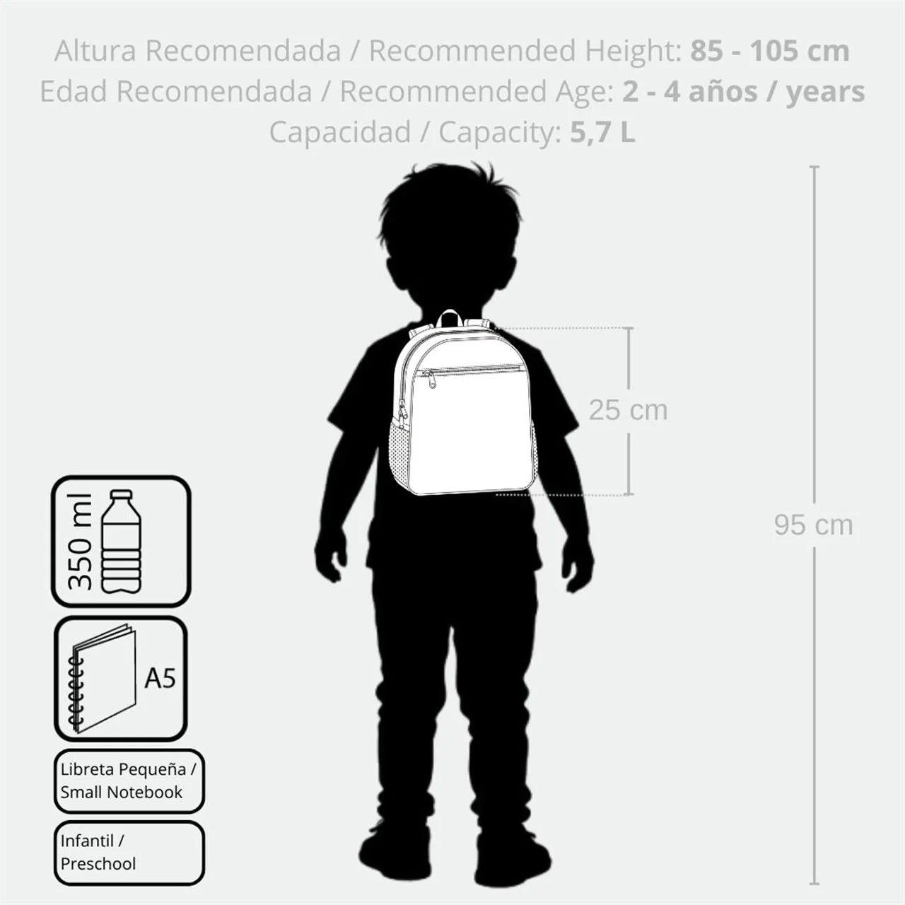 9672121 MOCHILA 25CM. ENSO PLAY ALL DAY - Image 2