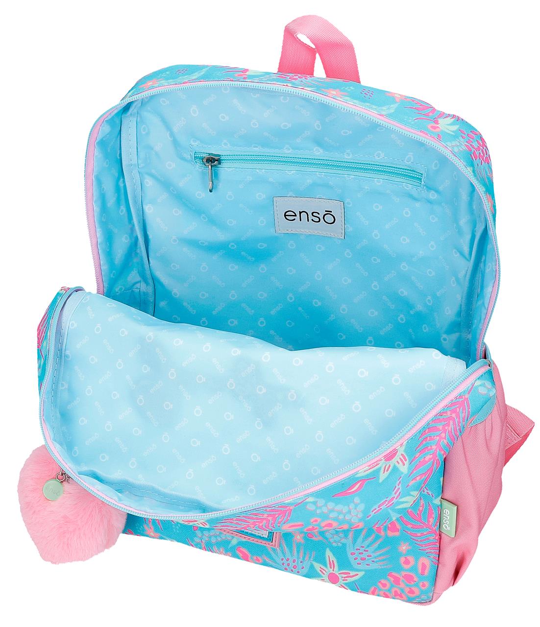 98123T1 MOCHILA ADAP. 32CM. C/CARRO. ENSO JUNGLE MOOD - Image 2