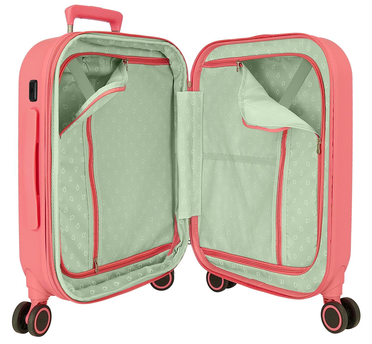9938621 TROLLEY ABS 55CM.C/EXP. 4R. ENSO GIRL ZONE CORAL - Image 2