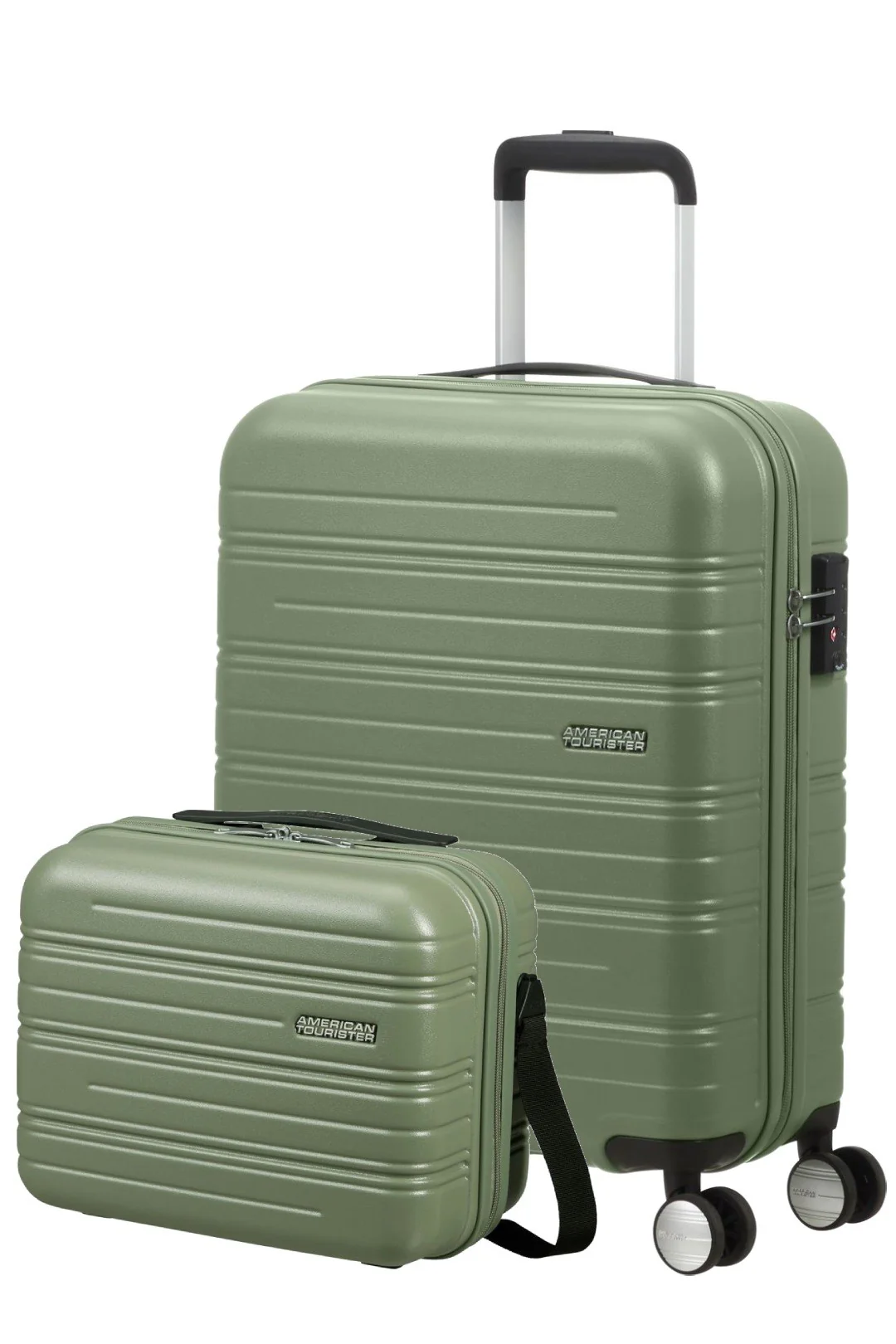 AMERICAN TOURISTER SET DE MALETA DE CABINA Y NECESER RIGIDO HIGH TURN - Image 7