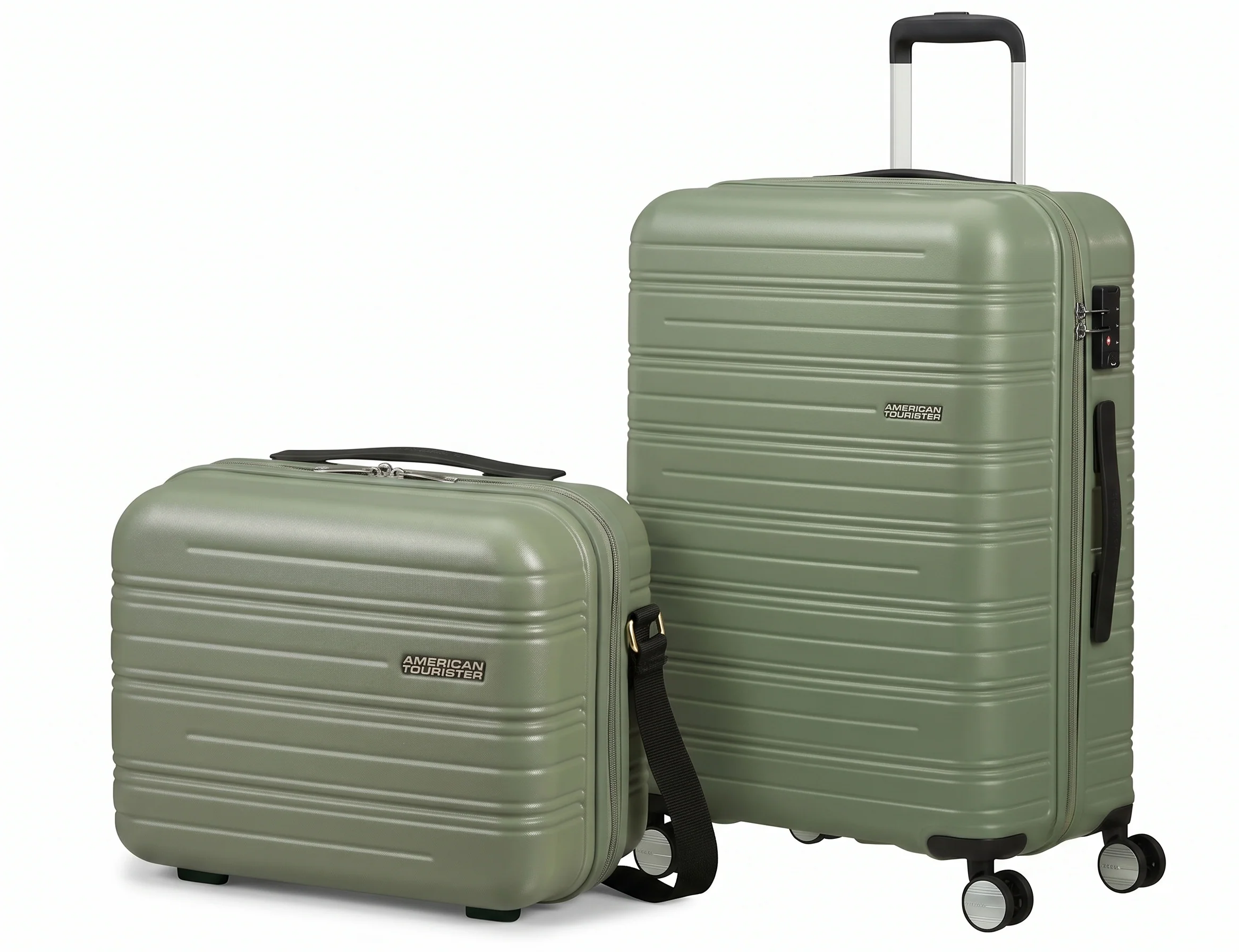 AMERICAN TOURISTER SET DE MALETA MEDIANA Y NECESER RIGIDO HIGH TURN - Image 10