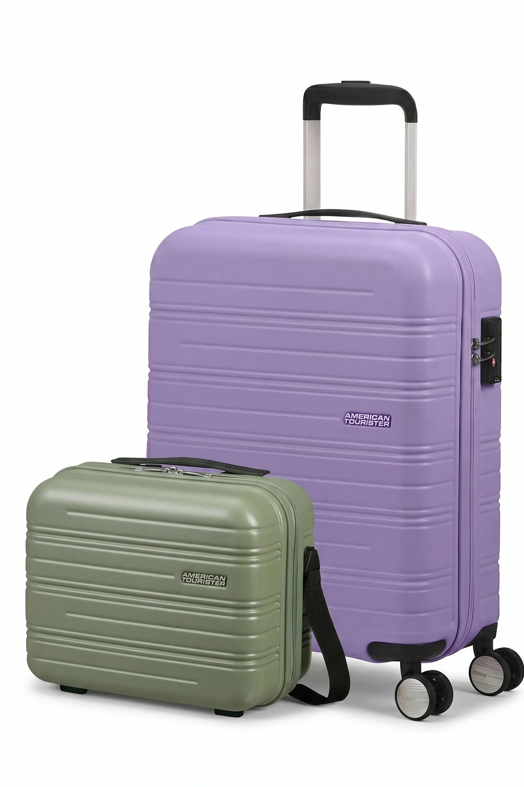 AMERICAN TOURISTER SET DE MALETA DE CABINA Y NECESER RIGIDO HIGH TURN - Image 4
