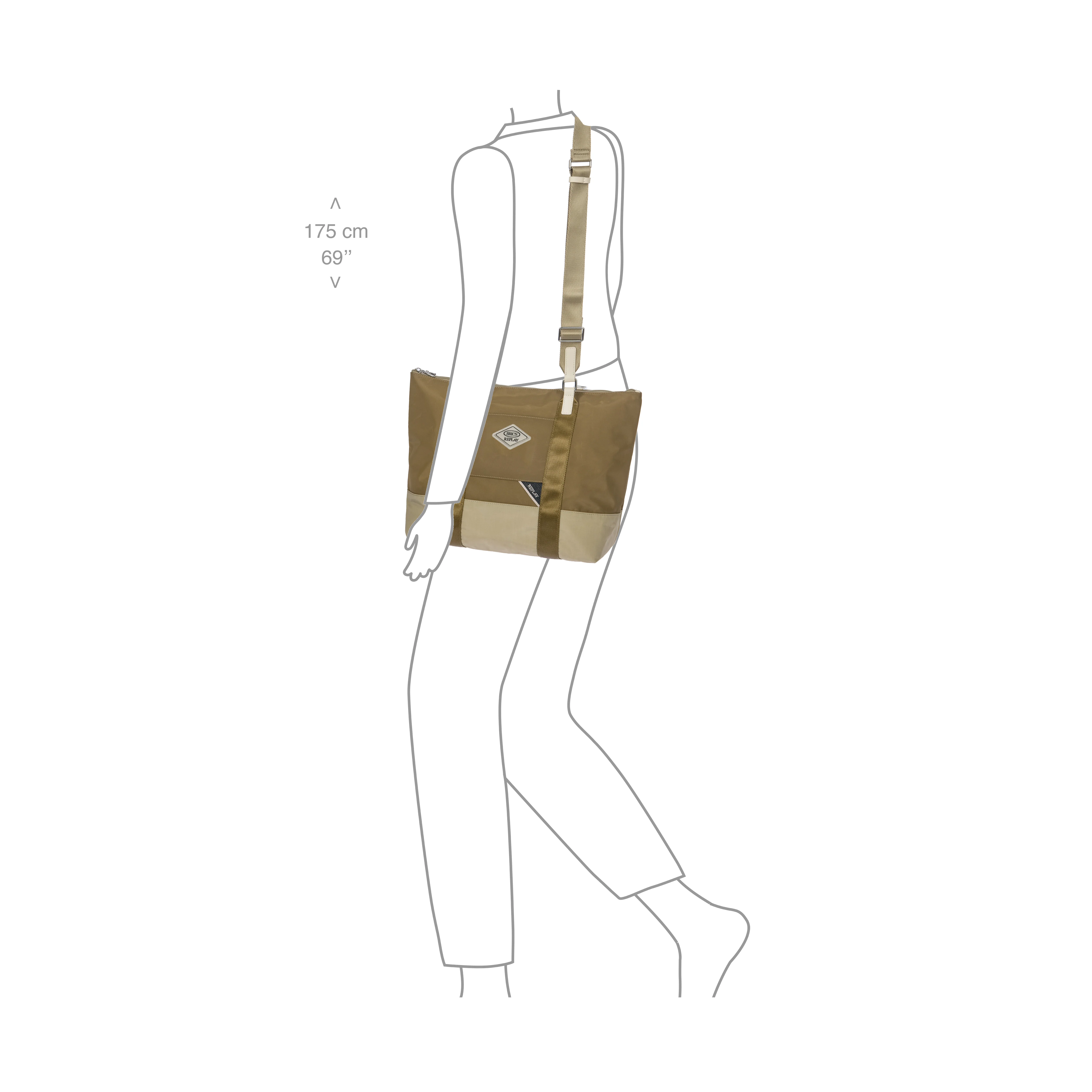 BRIC´S BOLSO DE VIAJE GRANDE 3 EN 1 DE TEJIDO RECICLADO REPLAY - Image 16