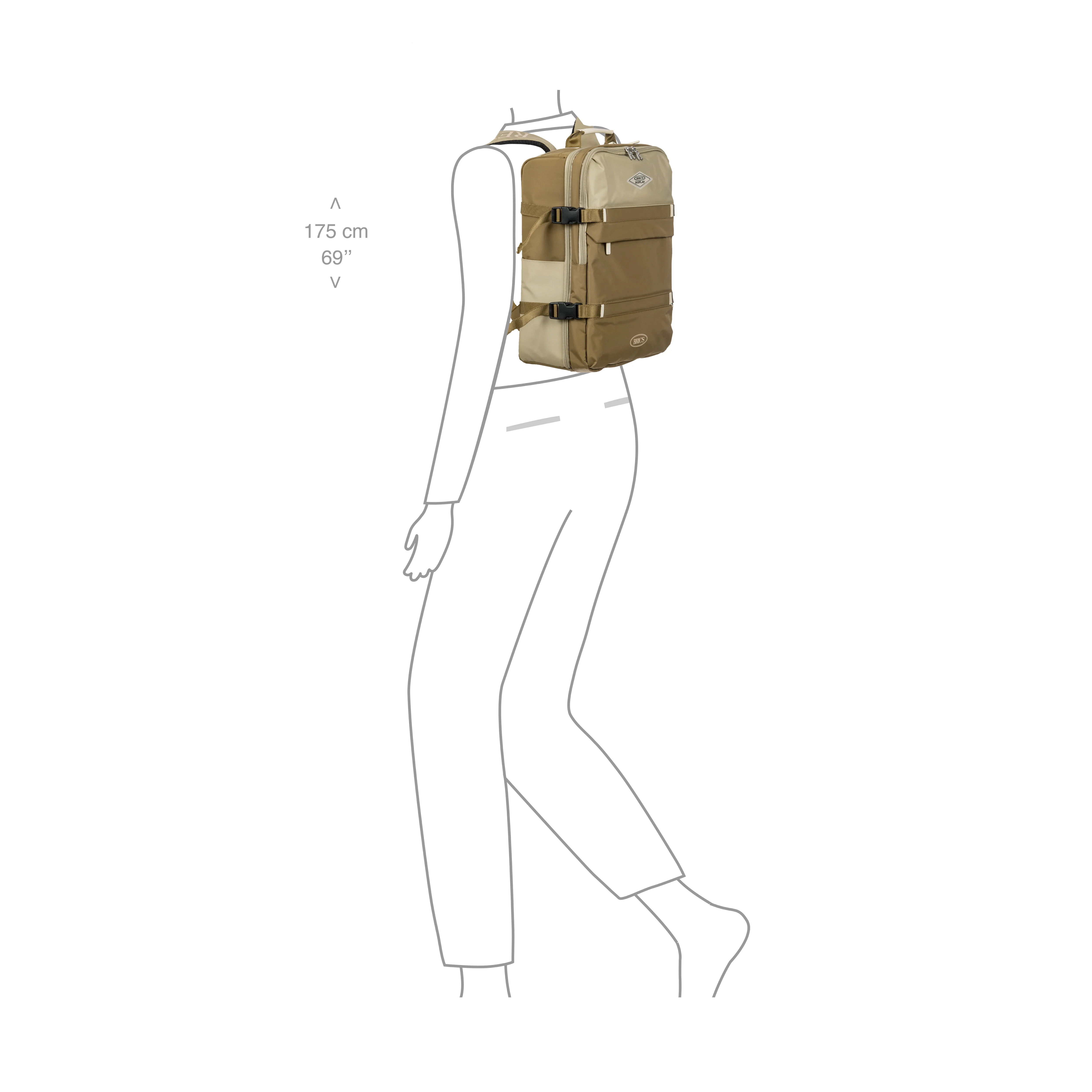 BRIC´S MOCHILA UNDERSEATER REPLAY DE TEJIDO RECICLADO - Image 13