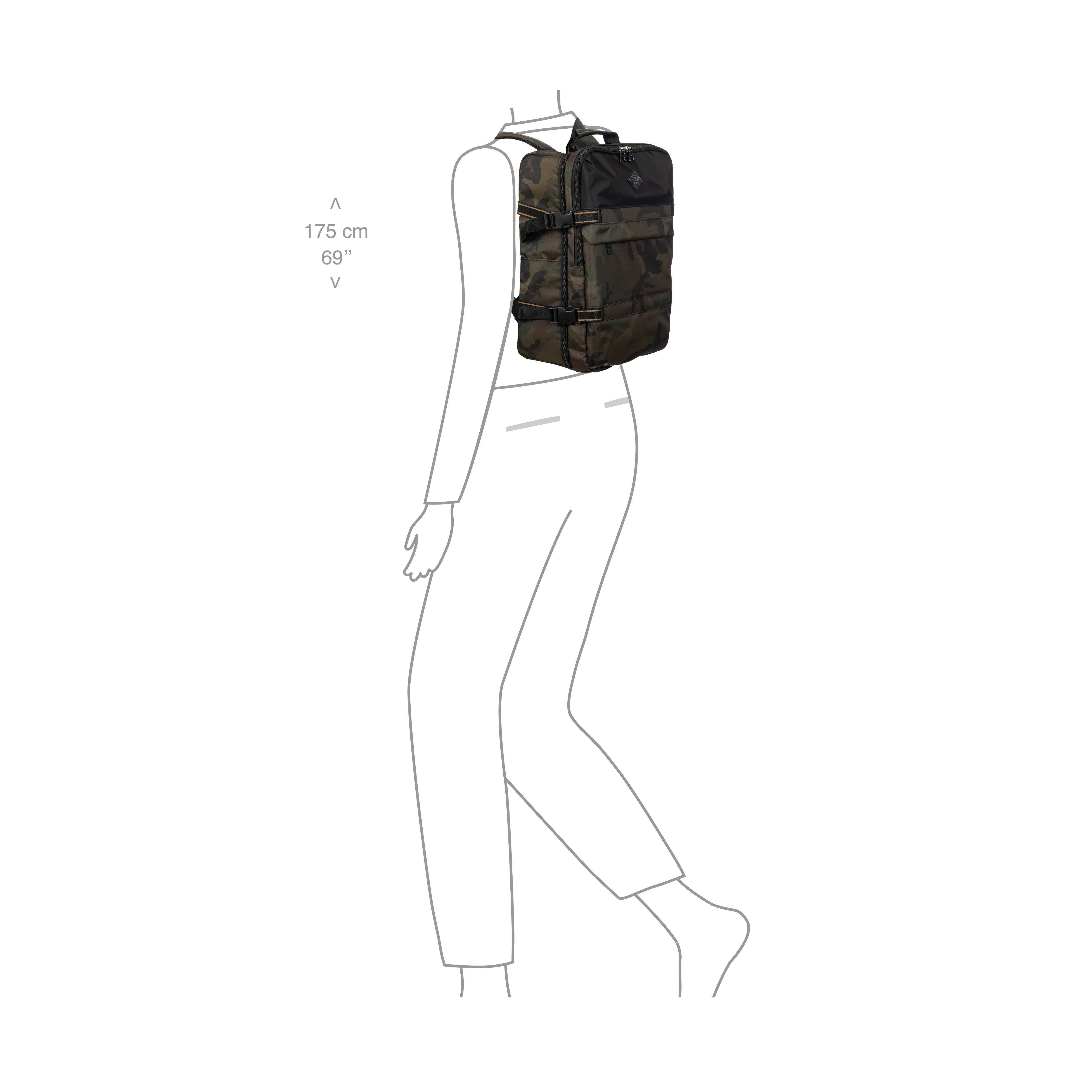 BRIC´S MOCHILA UNDERSEATER REPLAY DE TEJIDO RECICLADO - Image 6