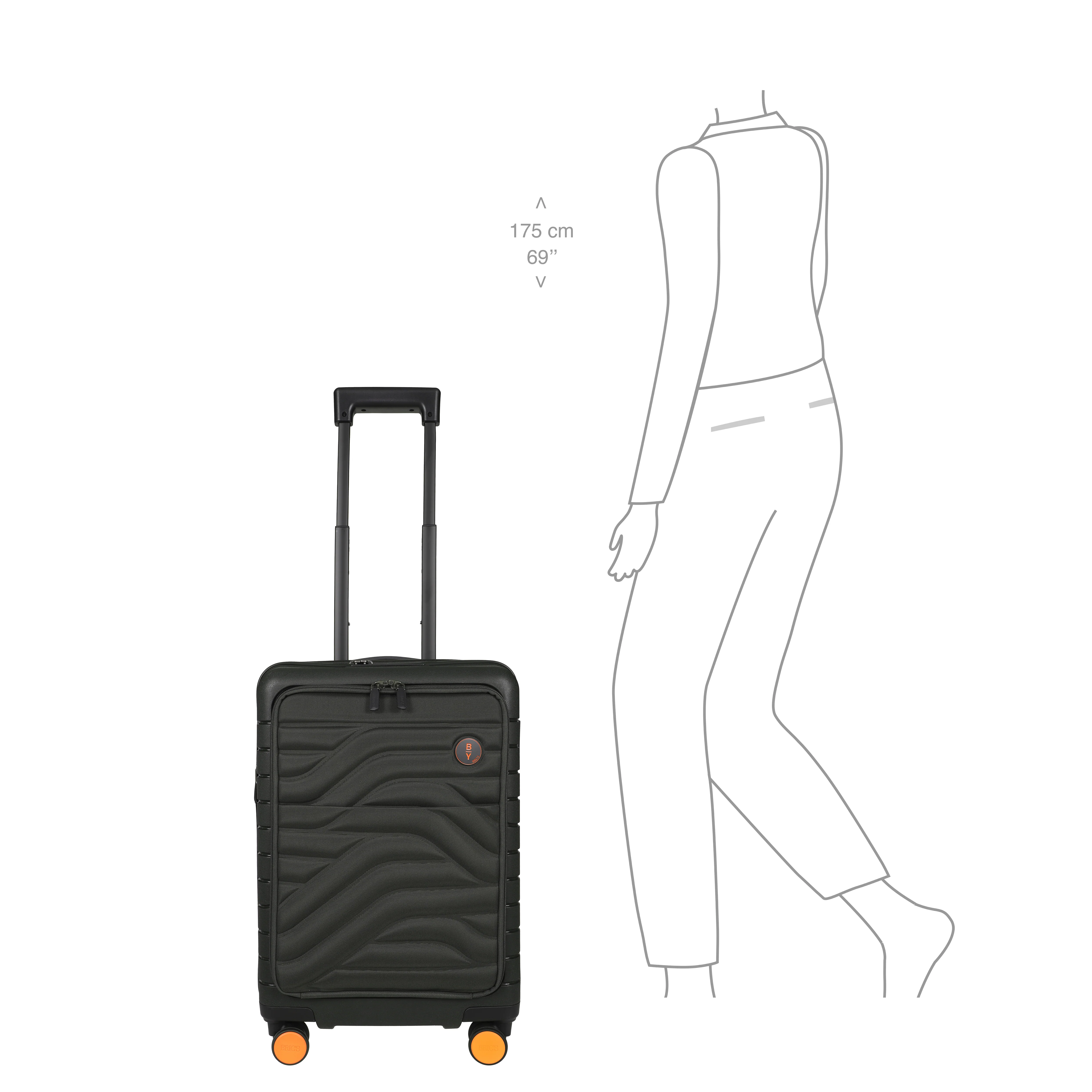 BRIC'S ULISSE TROLLEY RIGIDO CABINA EXTENSIBLE EASY ACCESS 55cm - Image 9