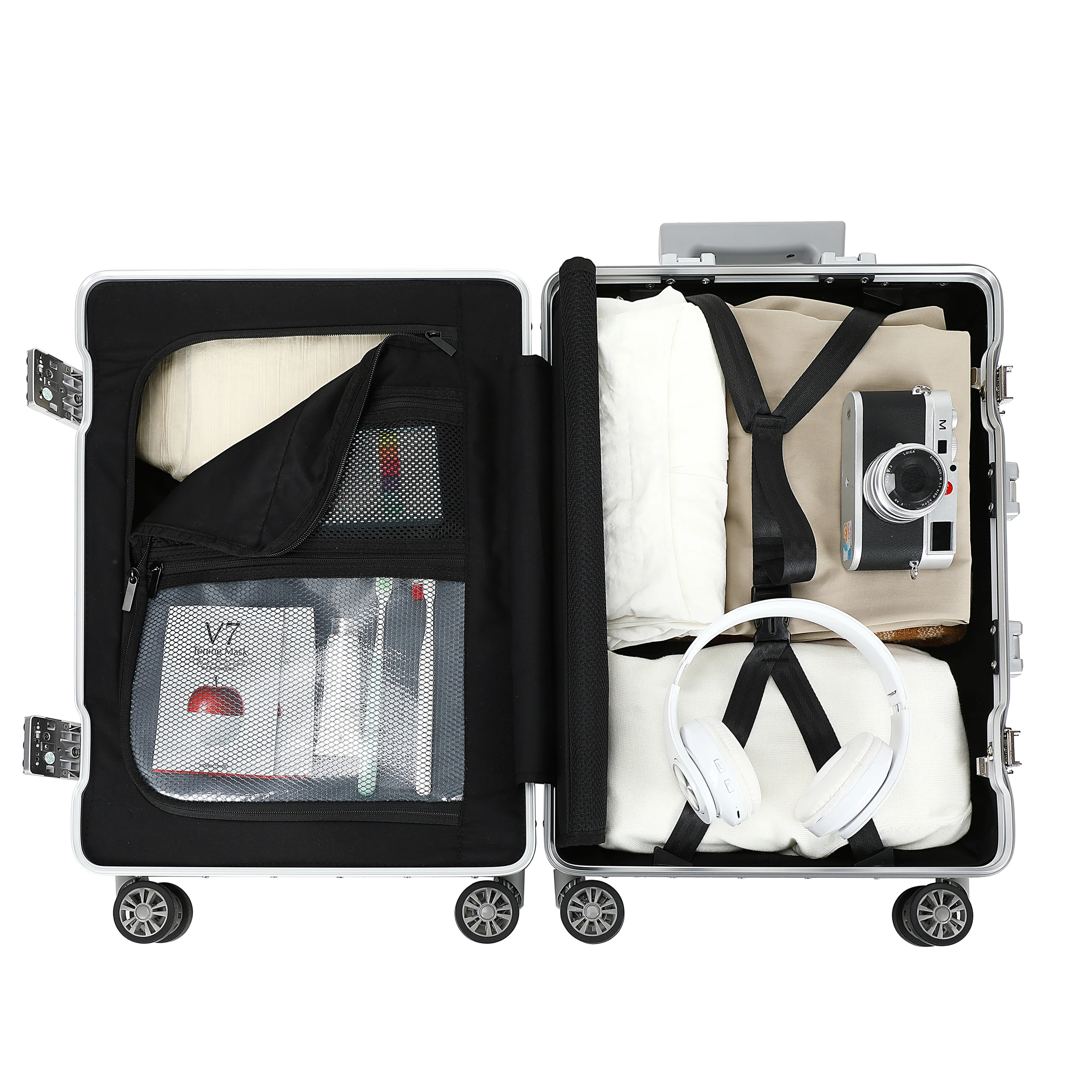 GREENWICH MALETA DE CABINA 100% ALUMINIO TURIN SILVER - Image 11