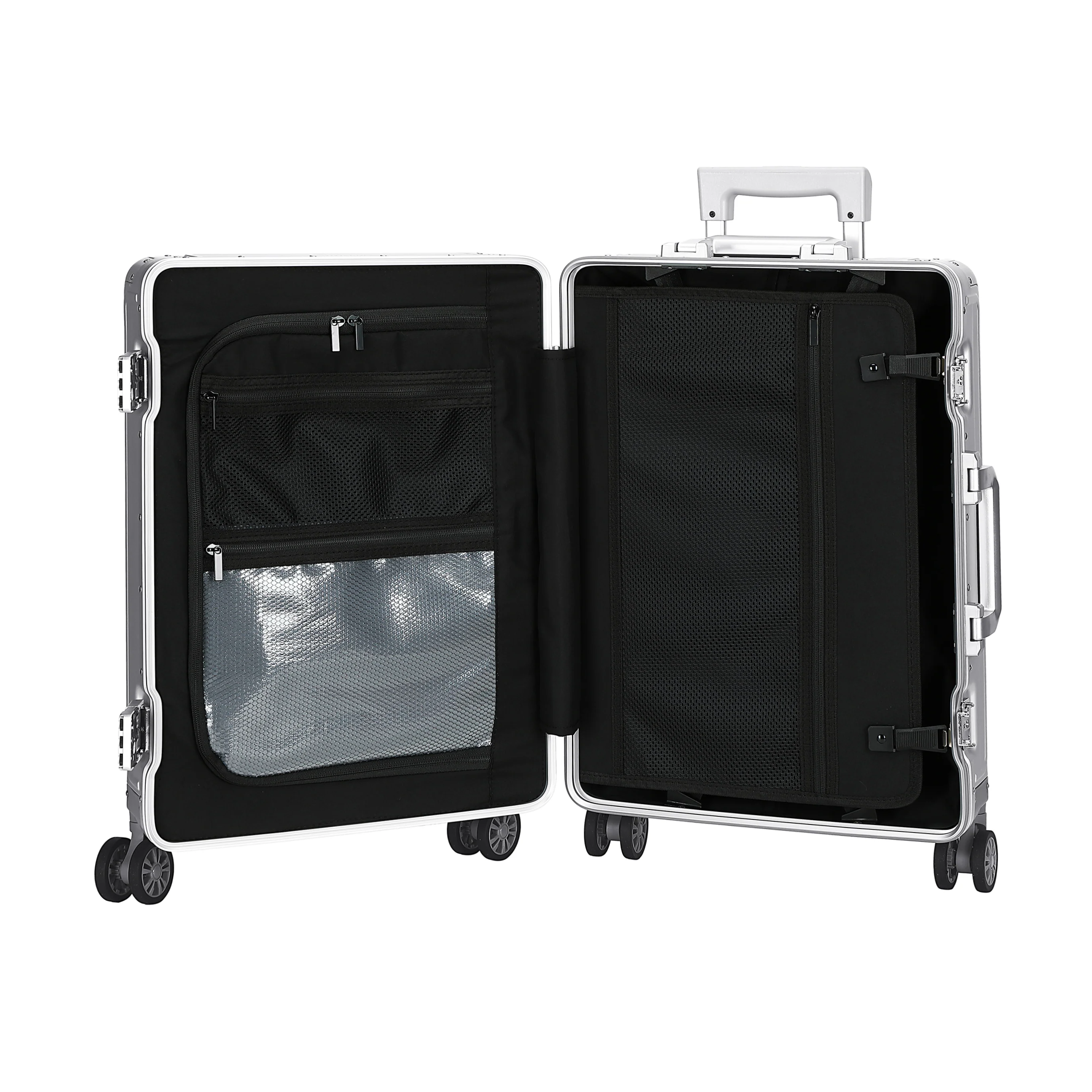 GREENWICH MALETA DE CABINA 100% ALUMINIO TURIN SILVER - Image 5