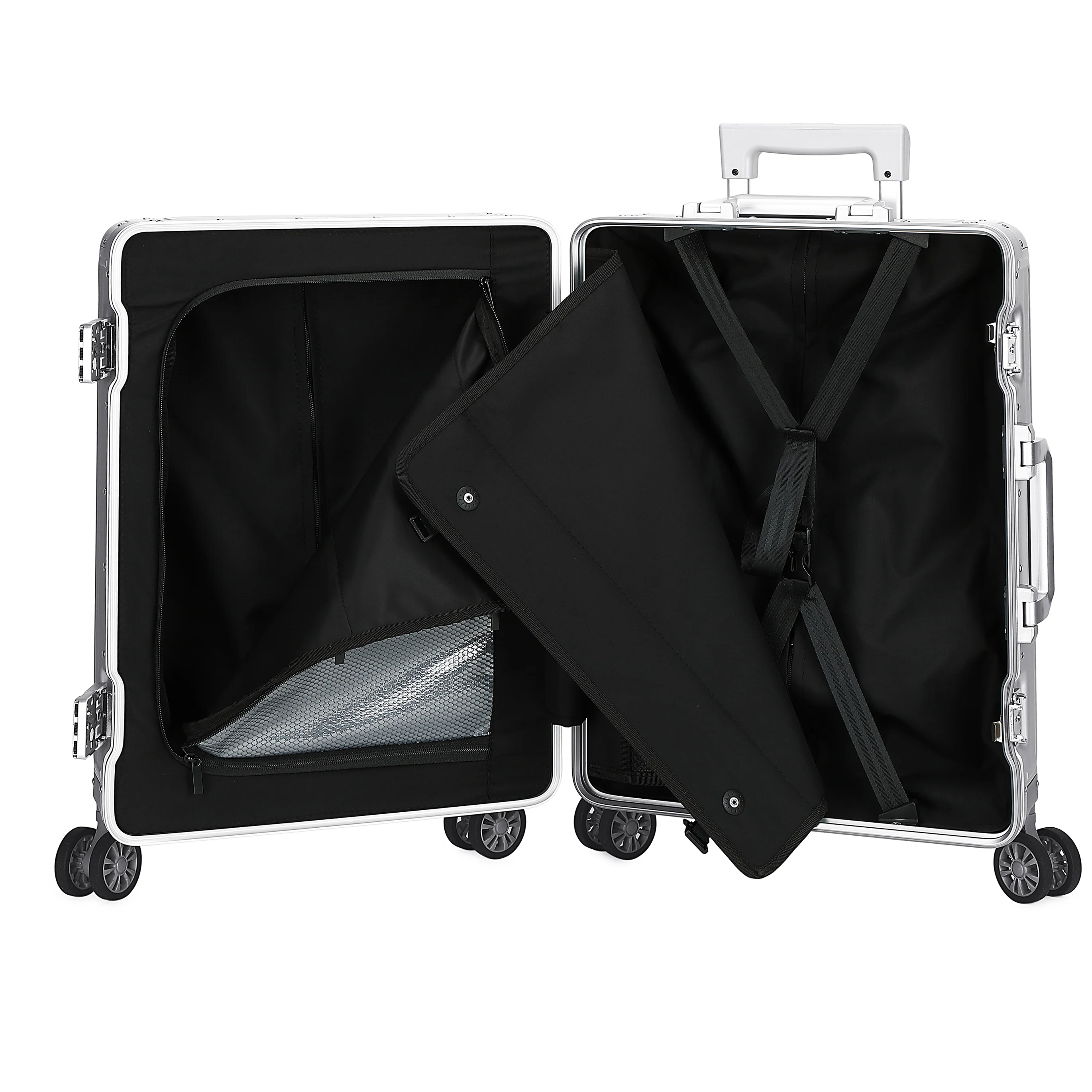 GREENWICH MALETA DE CABINA 100% ALUMINIO TURIN SILVER - Image 6
