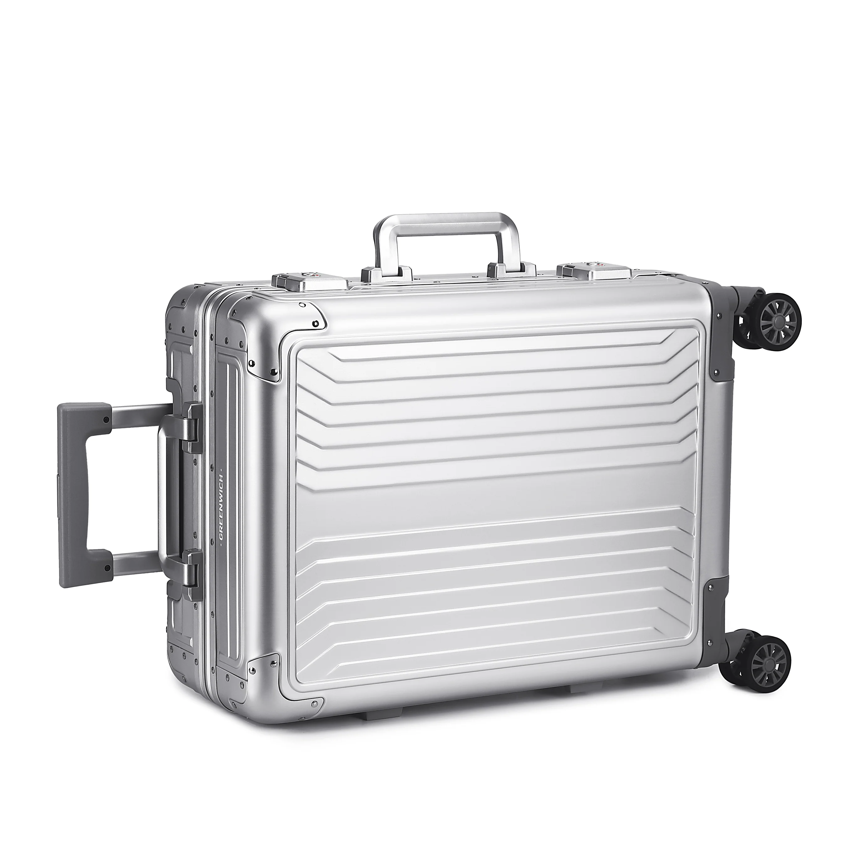 GREENWICH MALETA DE CABINA 100% ALUMINIO TURIN SILVER - Image 8