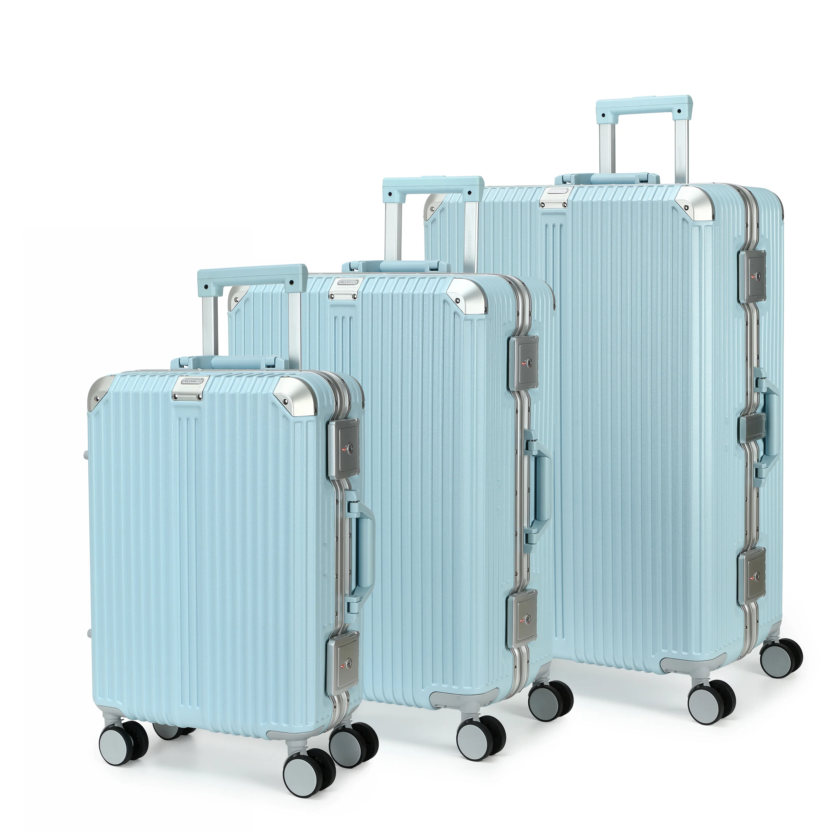 GREENWICH Set de Maletas ALUMINIO FRAME 55cm/69cm/78cm DOHA - Image 50