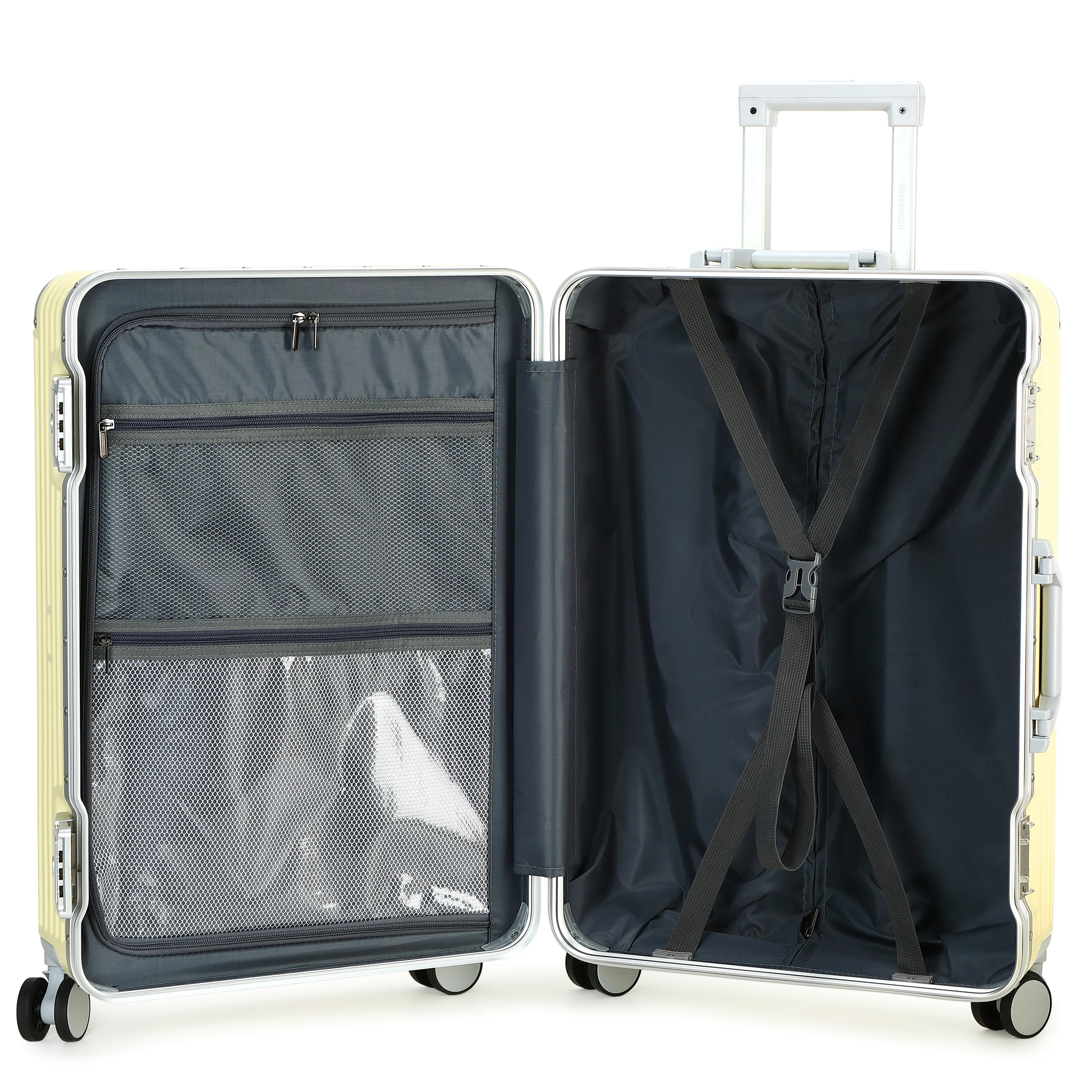 GREENWICH Set de Maletas ALUMINIO FRAME 55cm/69cm/78cm DOHA - Image 85