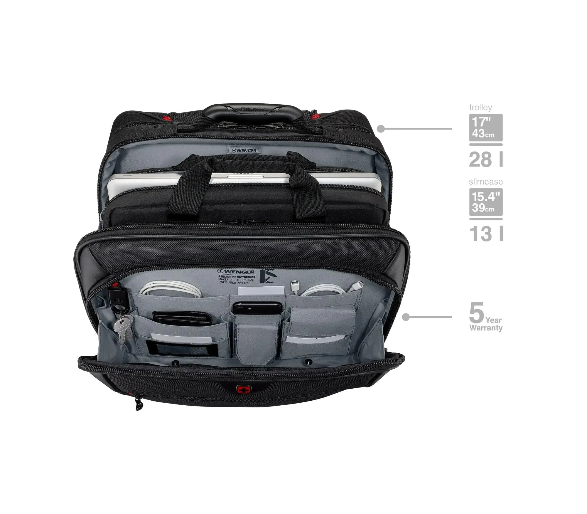 WENGER Set de equipaje de negocios de 2 piezas con Comp-U-Roller POTOMAC - Image 6