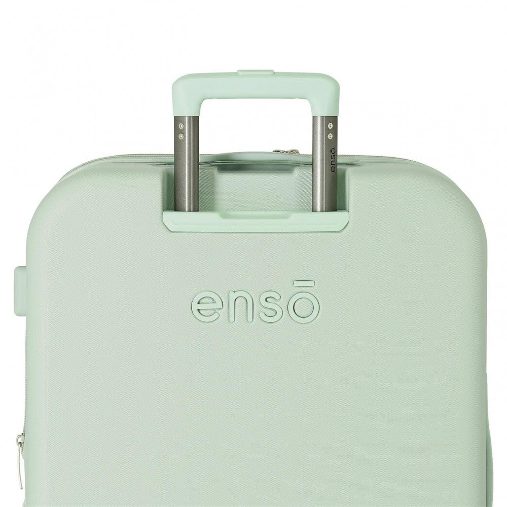Juego de maletas Enso Beautiful day verde menta rígidas 55-70cm - Image 4