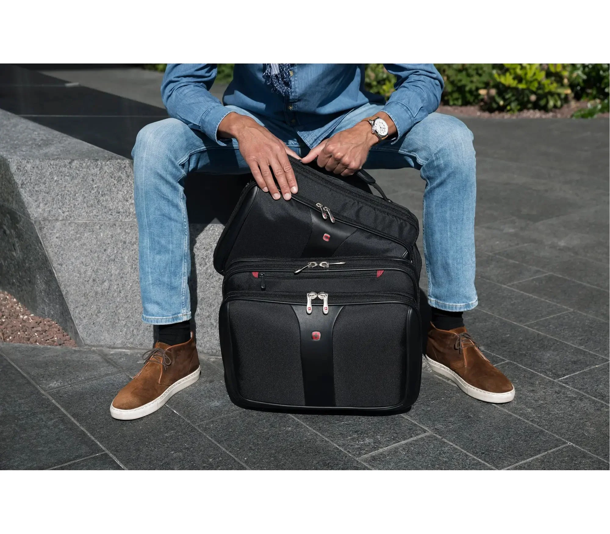 WENGER Set de equipaje de negocios de 2 piezas con Comp-U-Roller PATRIOT - Image 17