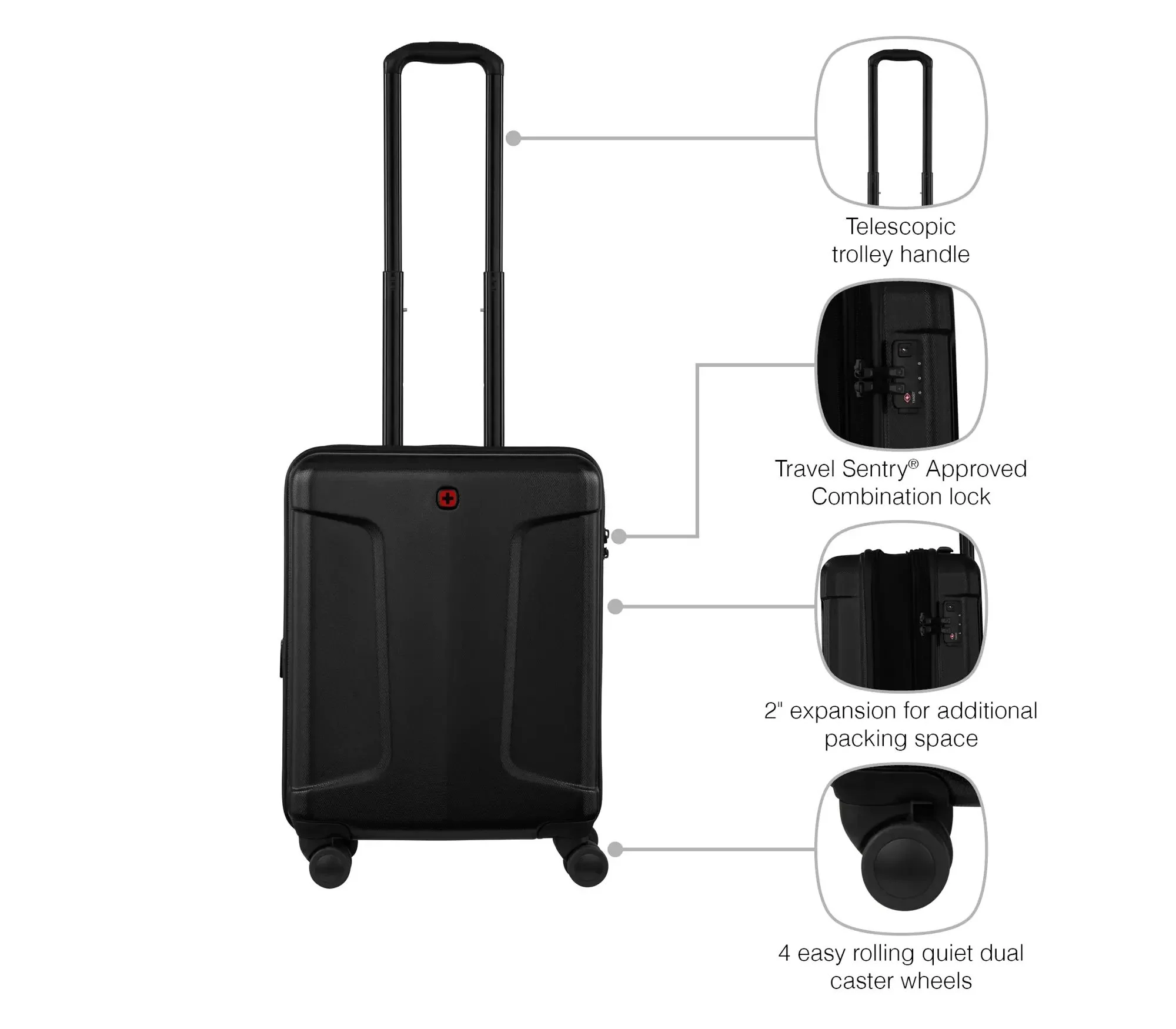 WENGER Maleta de cabina LEGACY- DC Extensible 54cm - Image 12