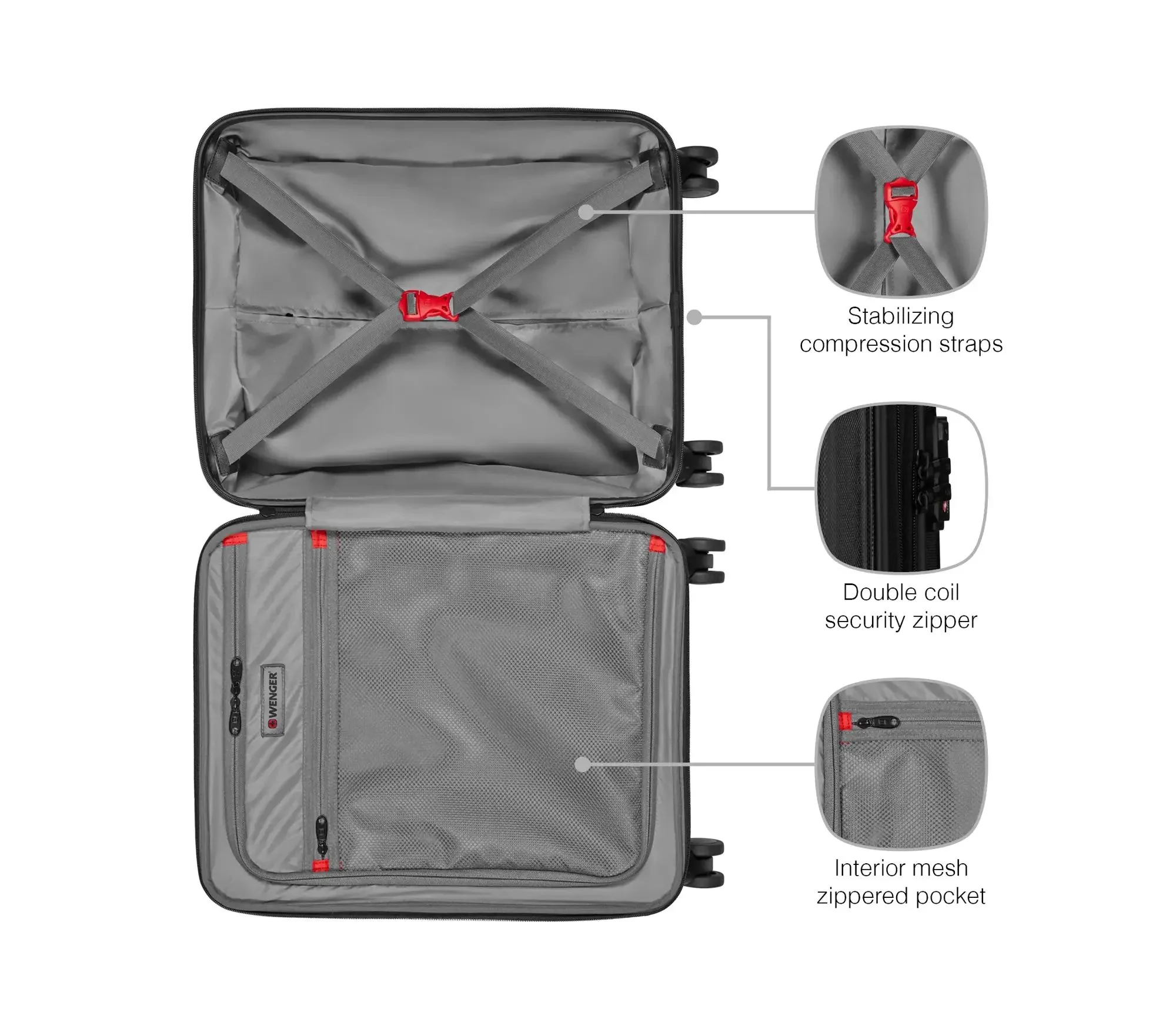 WENGER Maleta de cabina LEGACY- DC Extensible 54cm - Image 5