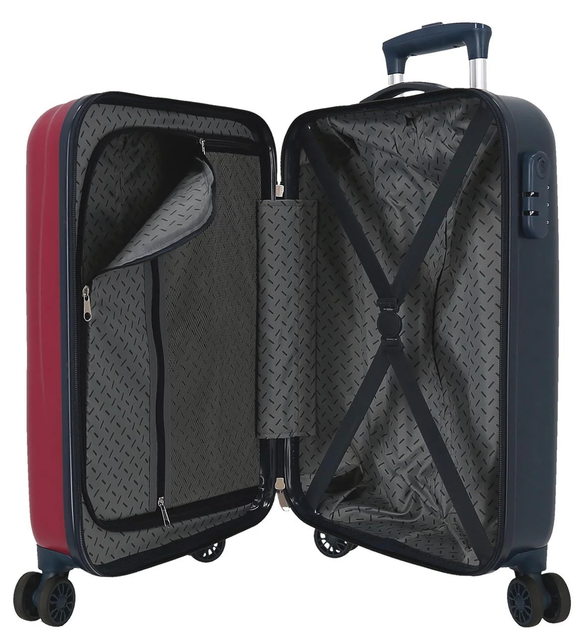 MALETA CABINA 55CM ALBERT PEPE JEANS GRANATE - Image 5