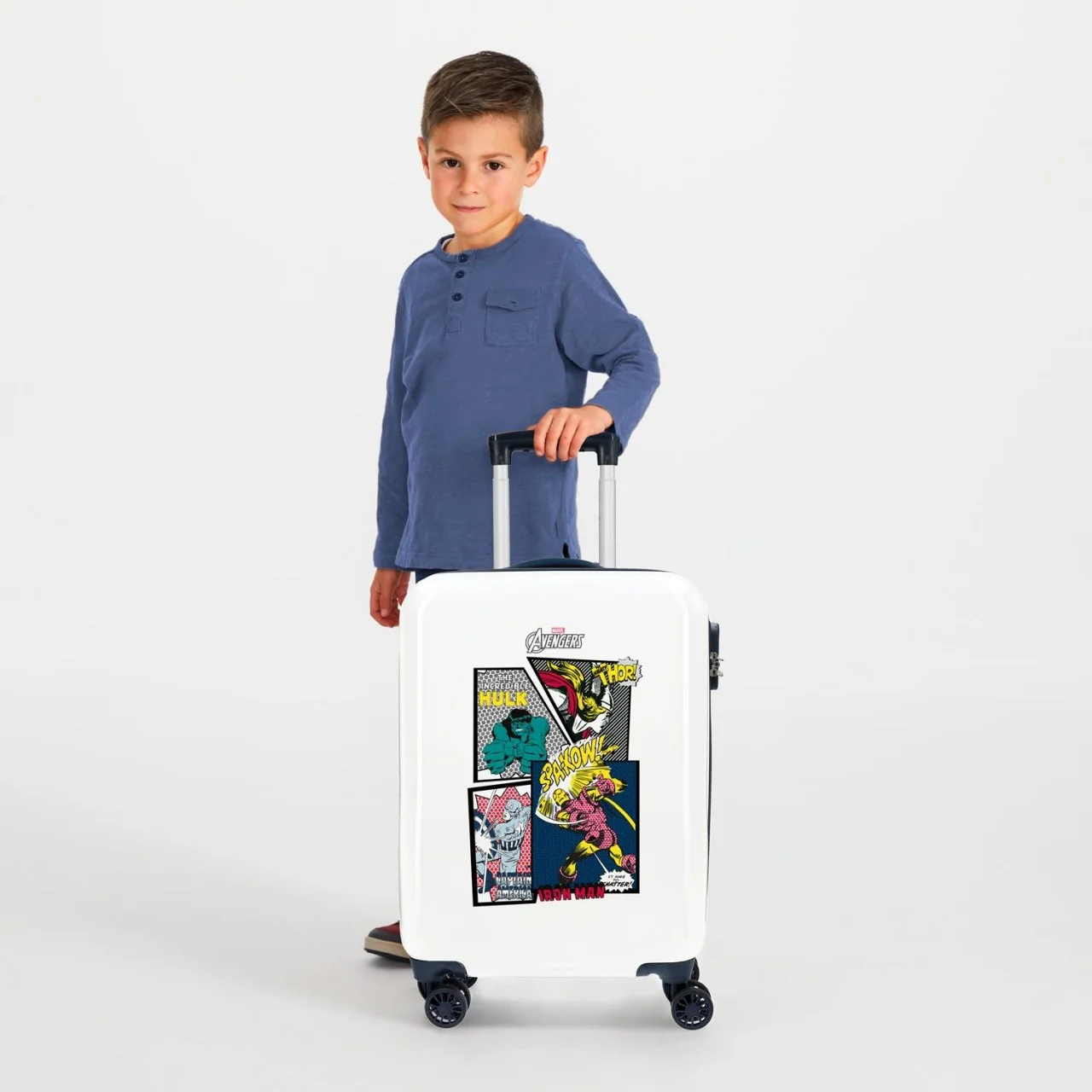 Maleta de cabina CAPITAN AMÉRICA Sky Avengers rígida 55cm - Image 12