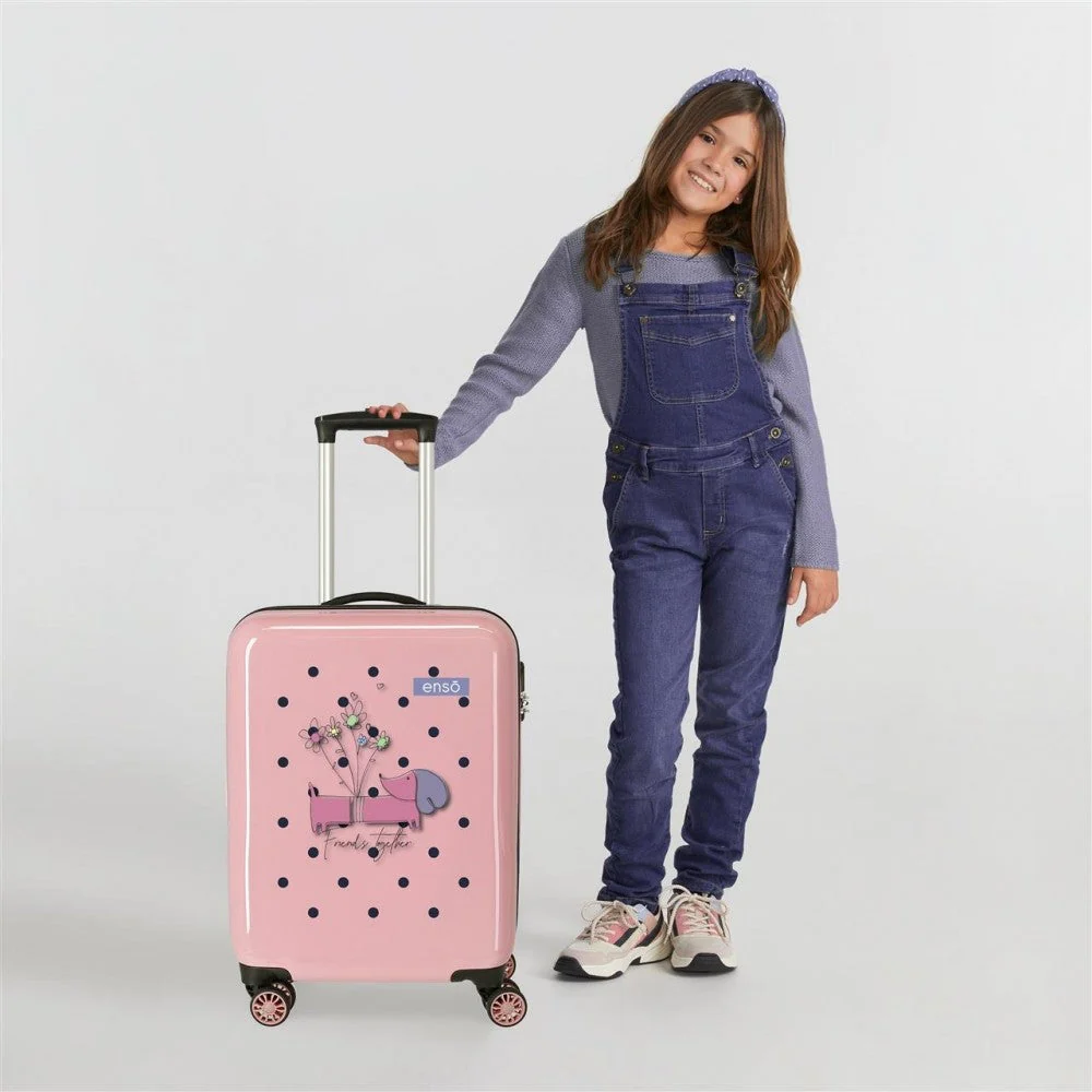 Maleta de cabina Enso Friends Together rígida 55 cm turquesa - Image 9
