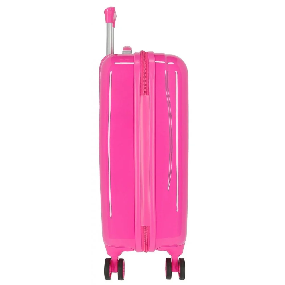 Maleta de cabina Minnie Wild Flower rígida 55cm Fucsia - Image 5