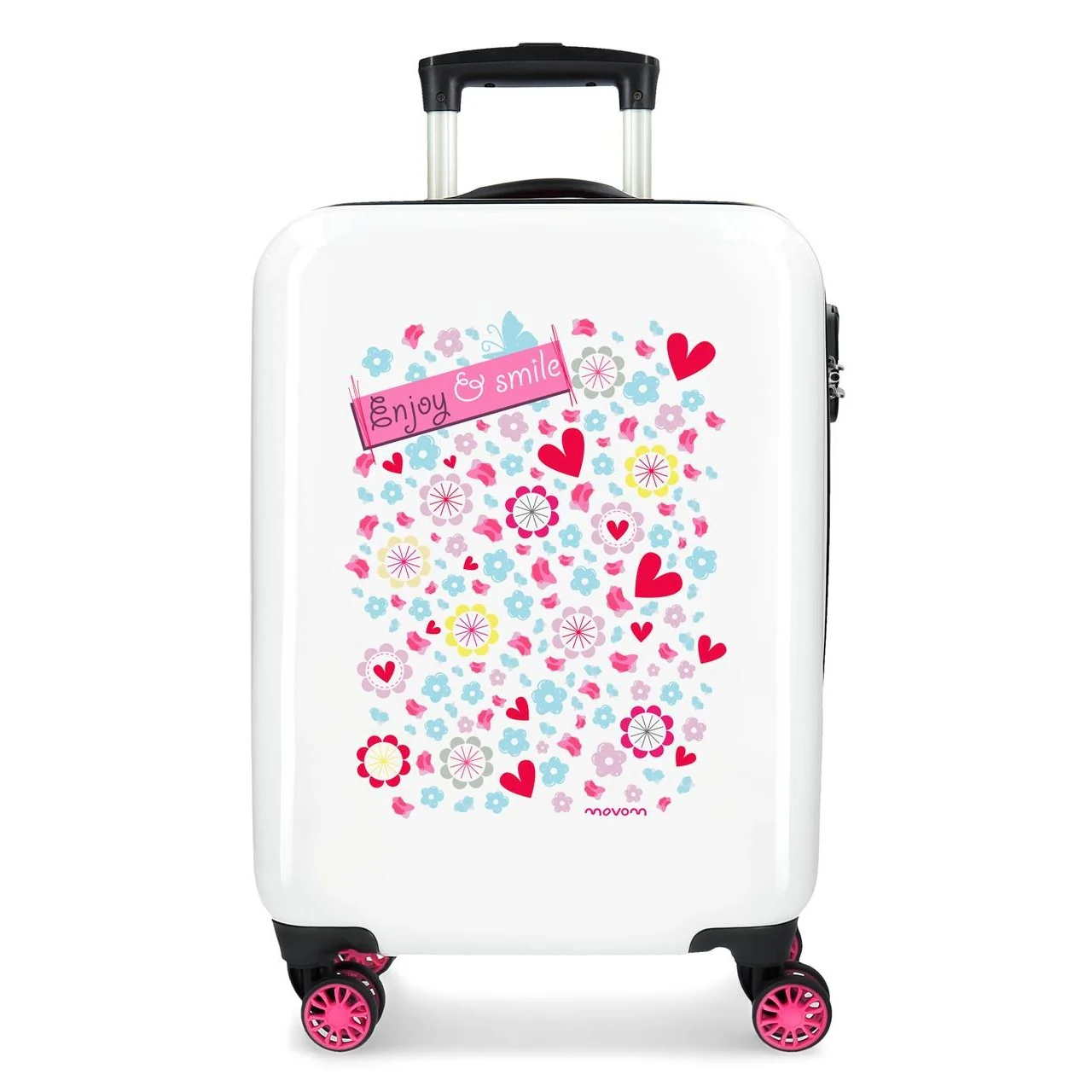 Maleta de Cabina Movom ENJOY AND SMILE rígida 55cm - Image 2