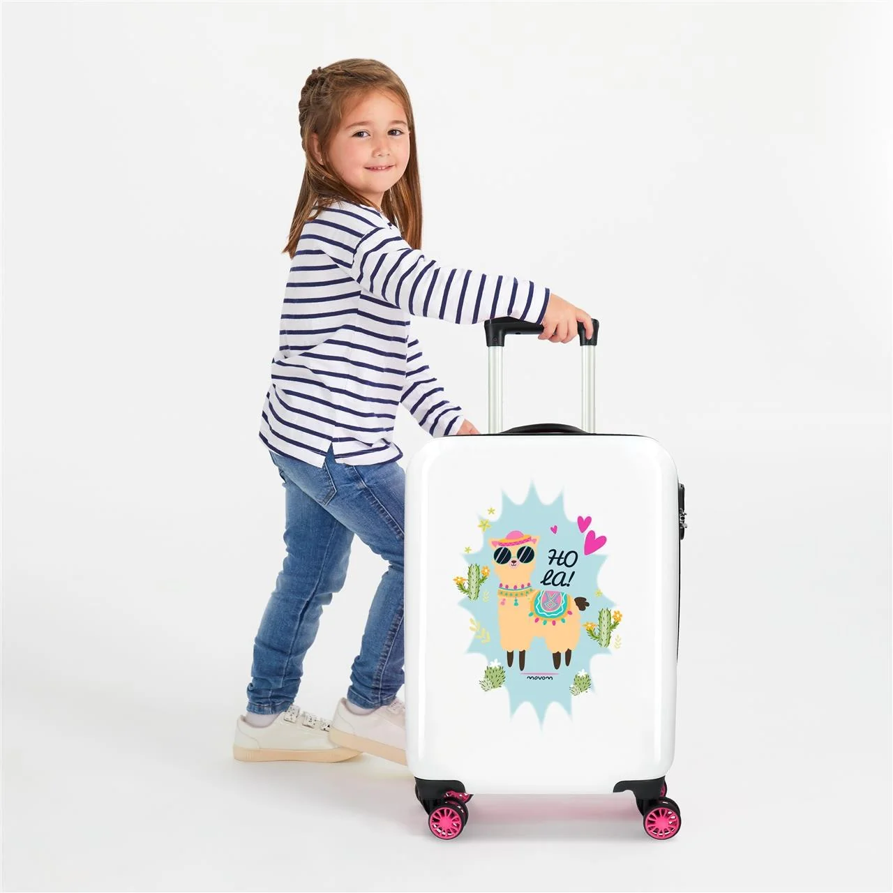 Maleta de Cabina Movom HOLA LLAMA rígida 55cm - Image 3
