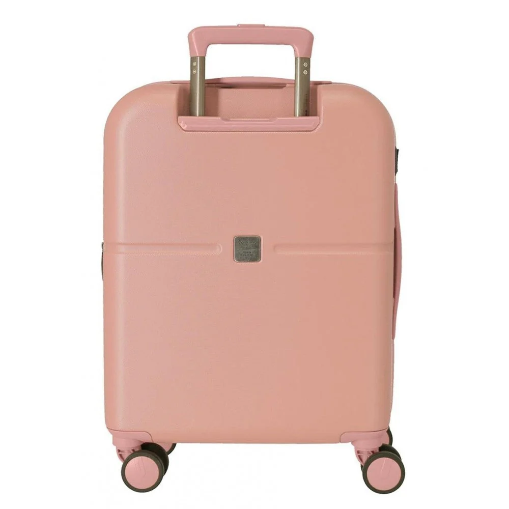 Maleta de cabina Pepe Jeans Carina rosa claro expandible rígida 55cm - Image 10