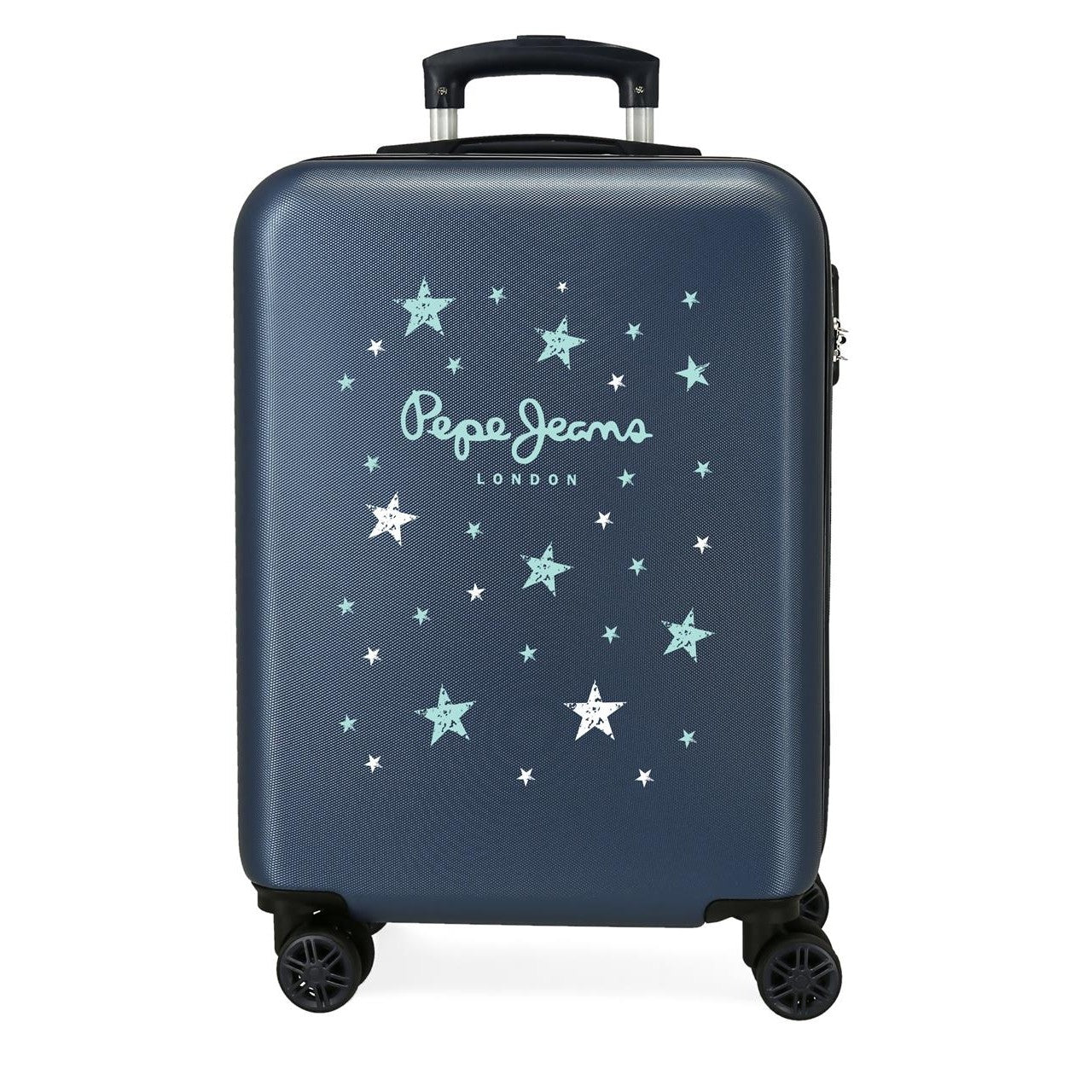 Maleta de Cabina Pepe Jeans Denim Star rígida 55cm gris - Image 9