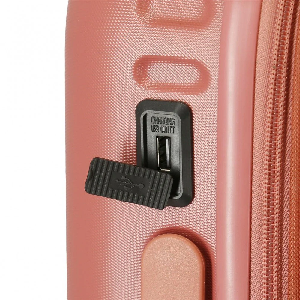 Maleta de cabina Pepe Jeans Laila terracota expandible rígida 55cm - Image 2