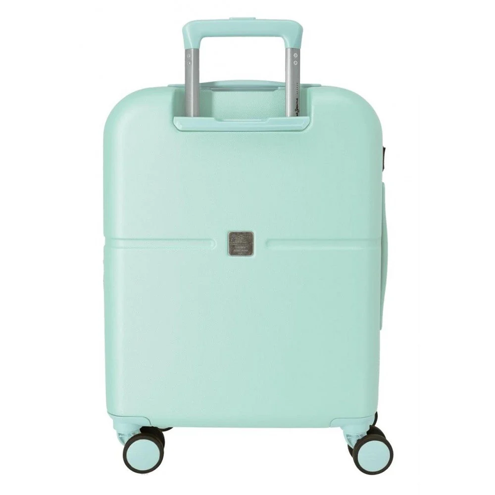 Maleta de cabina Pepe Jeans Nerea turquesa expandible rígida 55cm - Image 2
