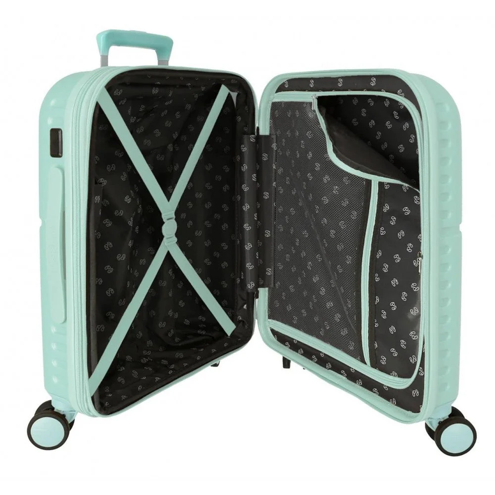 Maleta de cabina Pepe Jeans Nerea turquesa expandible rígida 55cm - Image 7