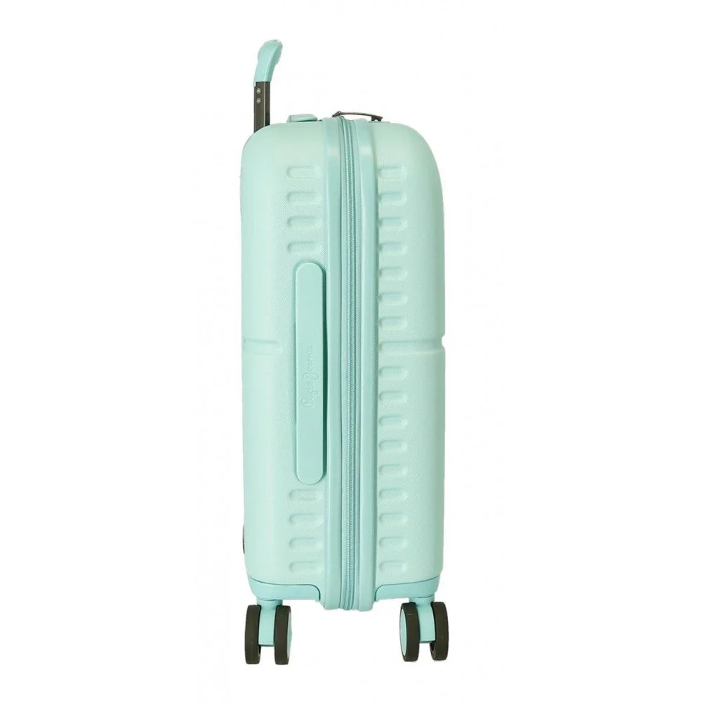 Maleta de cabina Pepe Jeans Nerea turquesa rígida 55cm - Image 3